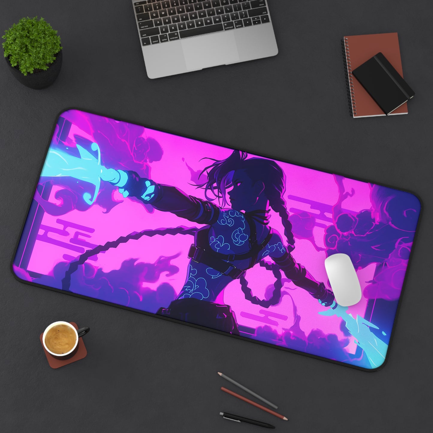 Oversized Desk Mat – Premium Neoprene with Non-Slip Base for Work & Gaming