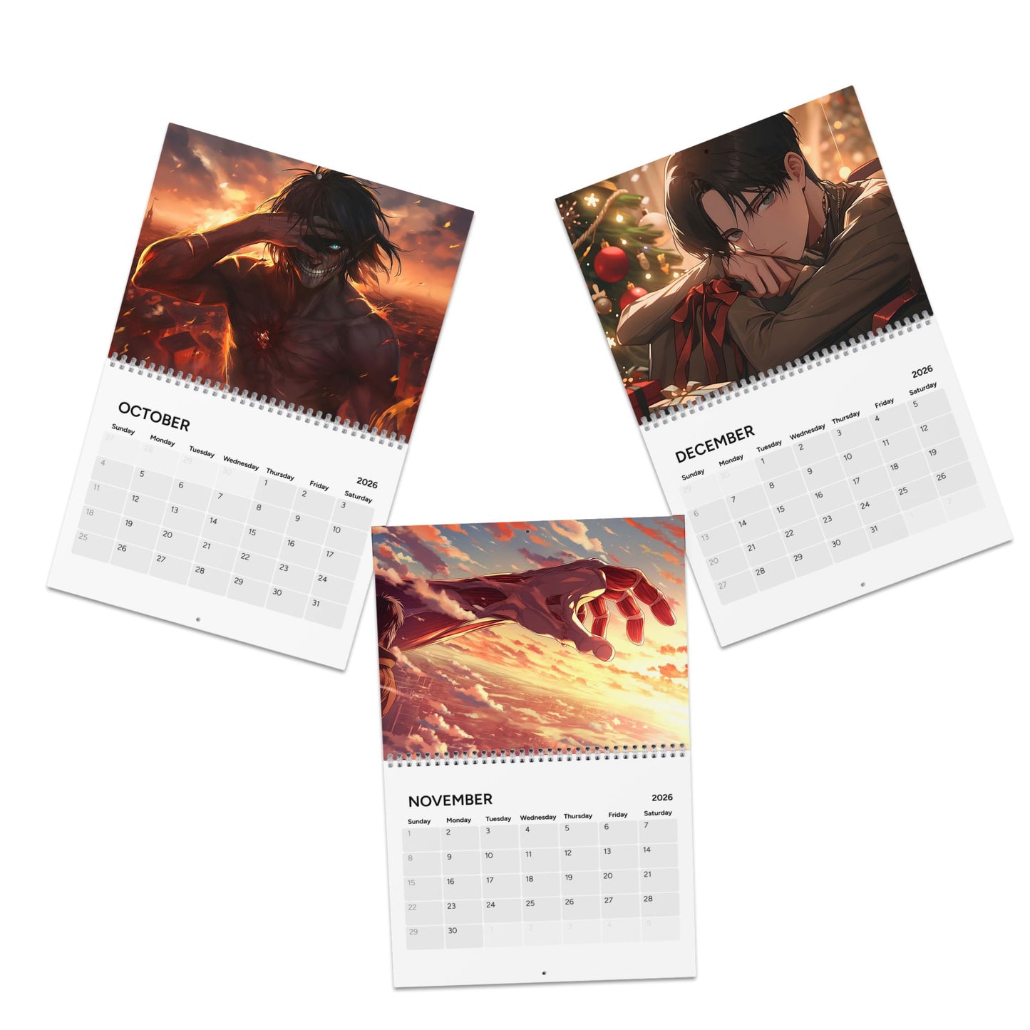 Anime Inspired Wall Calendar 2026