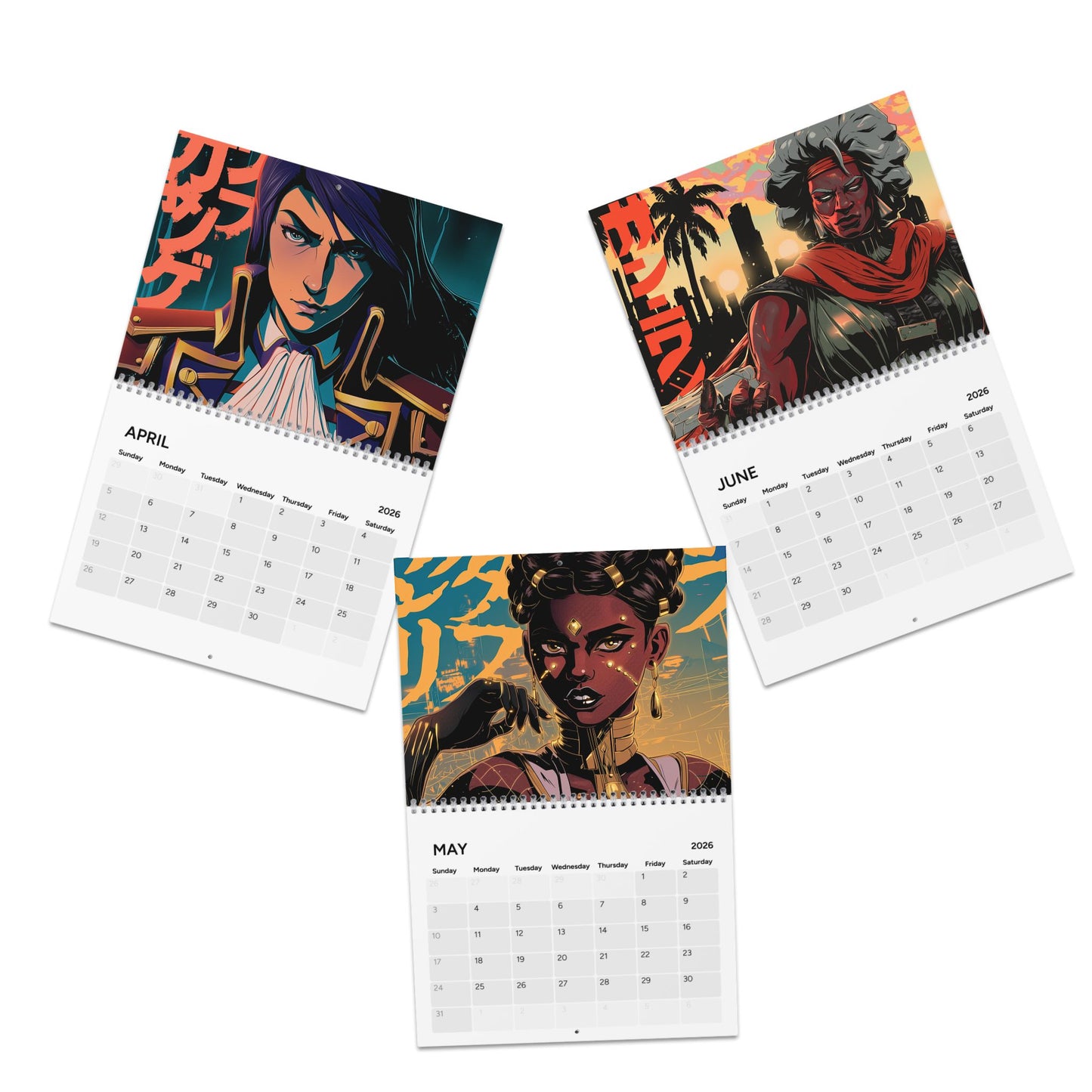 Anime Inspired Wall Calendar 2026