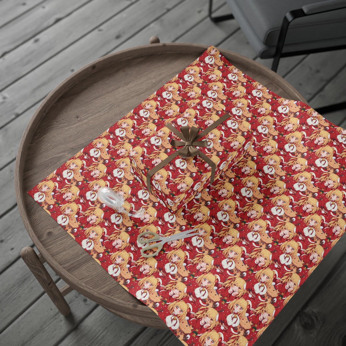 Anime Gift Wrapping Papers, Misa Amane Death Note Manga Christmas Wrapping Paper, Anime Lovers Cute Kawaii Gift Wrap, Unique Design