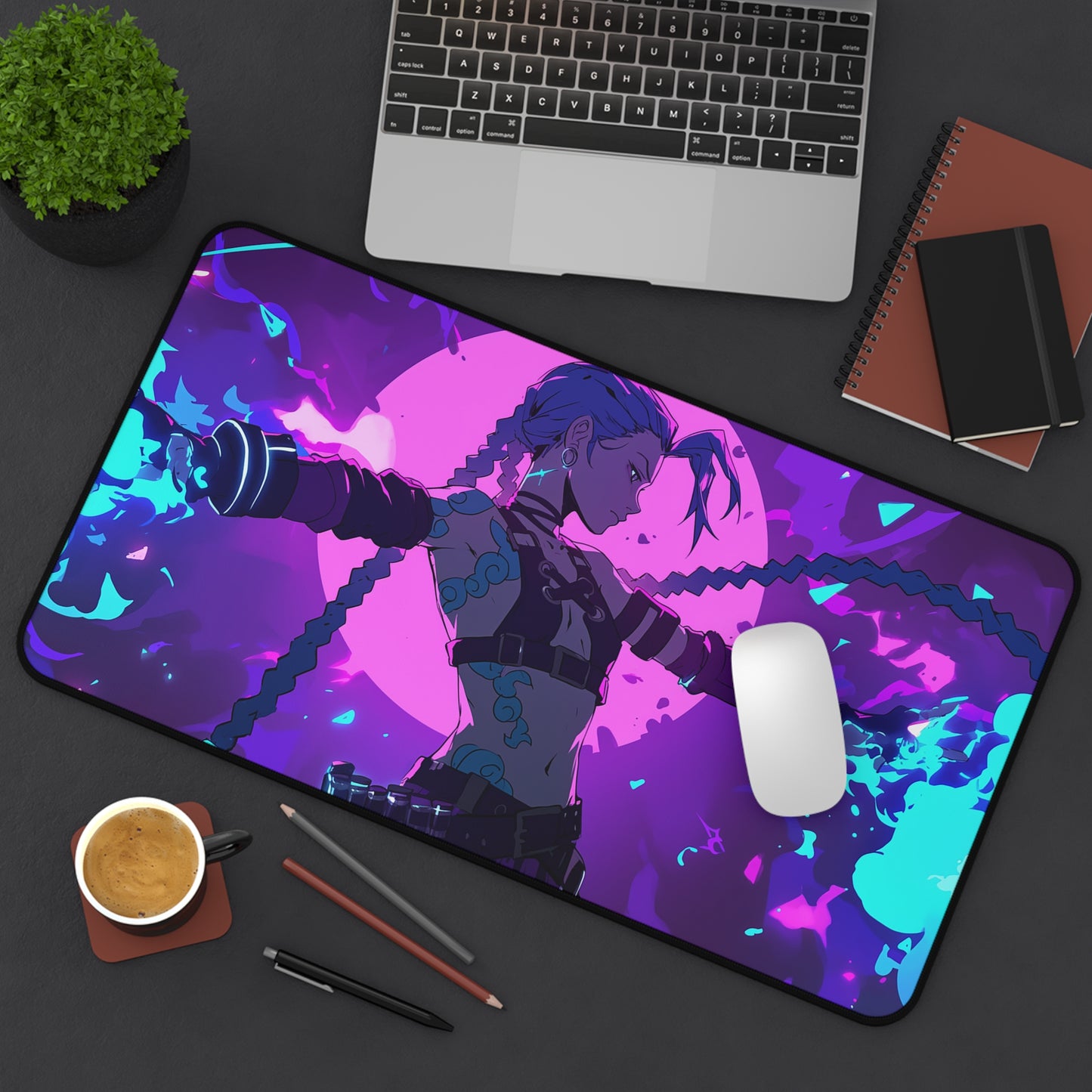 Oversized Desk Mat – Premium Neoprene with Non-Slip Base for Work & Gaming
