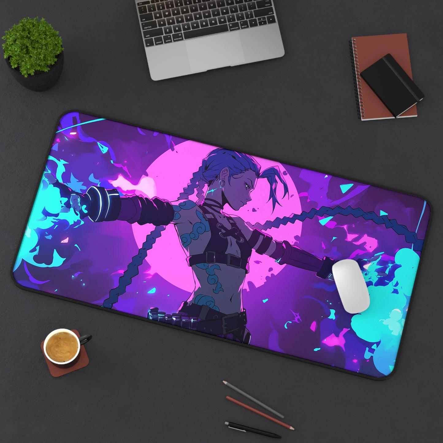 Oversized Desk Mat – Premium Neoprene with Non-Slip Base for Work & Gaming