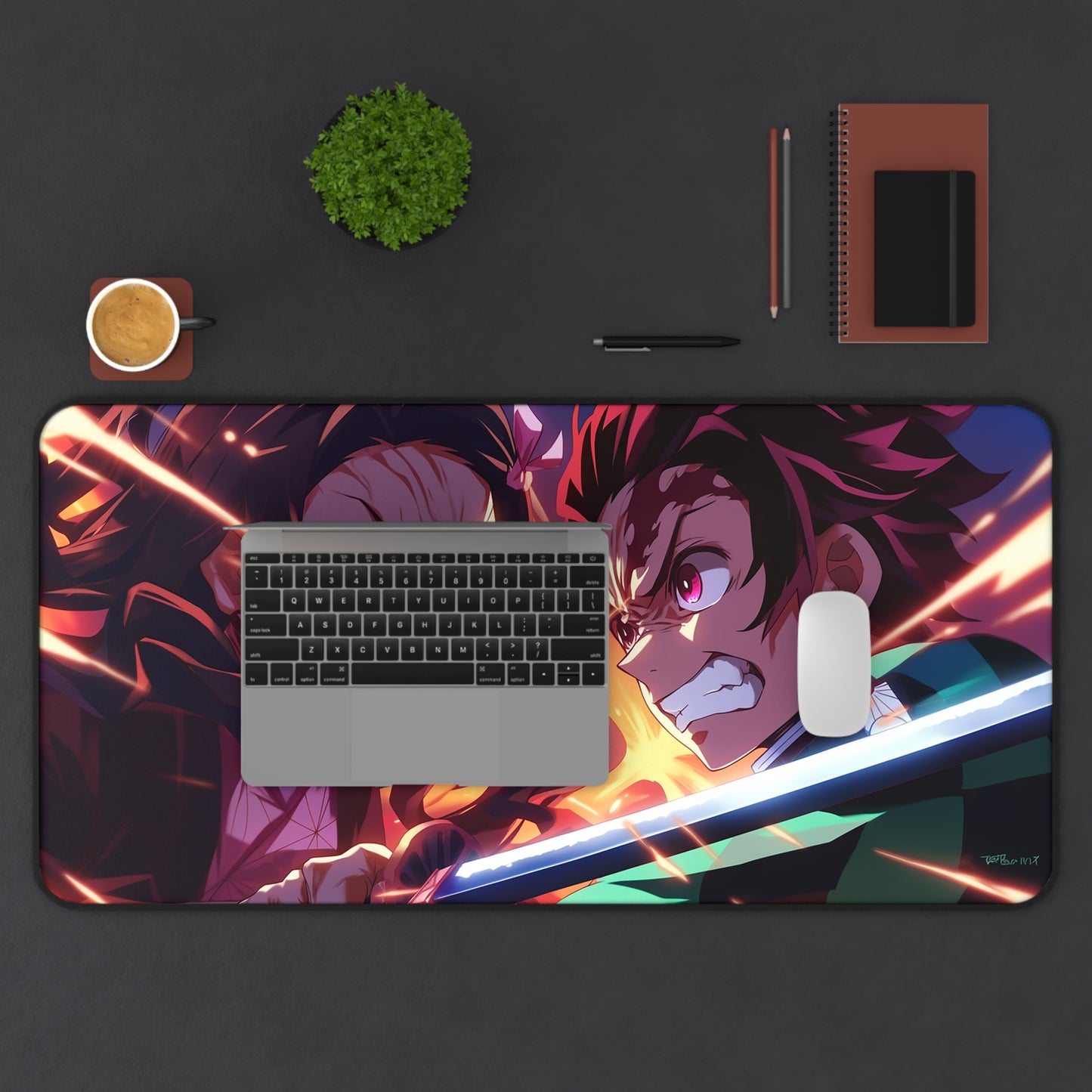 Oversized Desk Mat – Premium Neoprene with Non-Slip Base for Work & Gaming