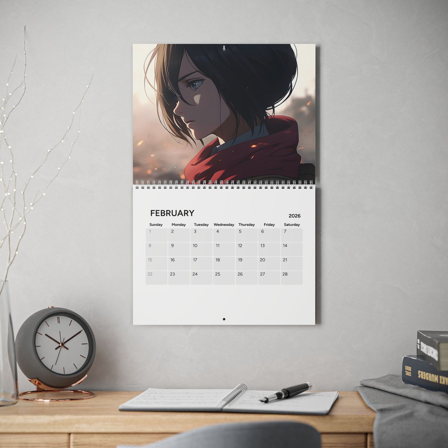 Anime Inspired Wall Calendar 2026