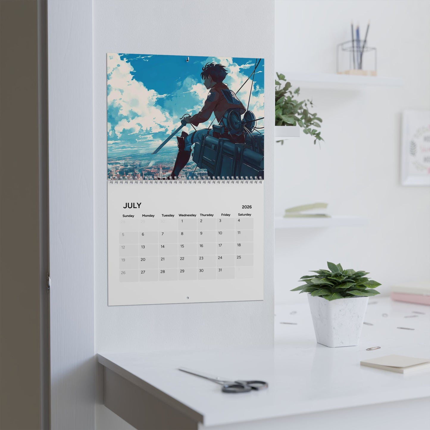 Anime Inspired Wall Calendar 2026