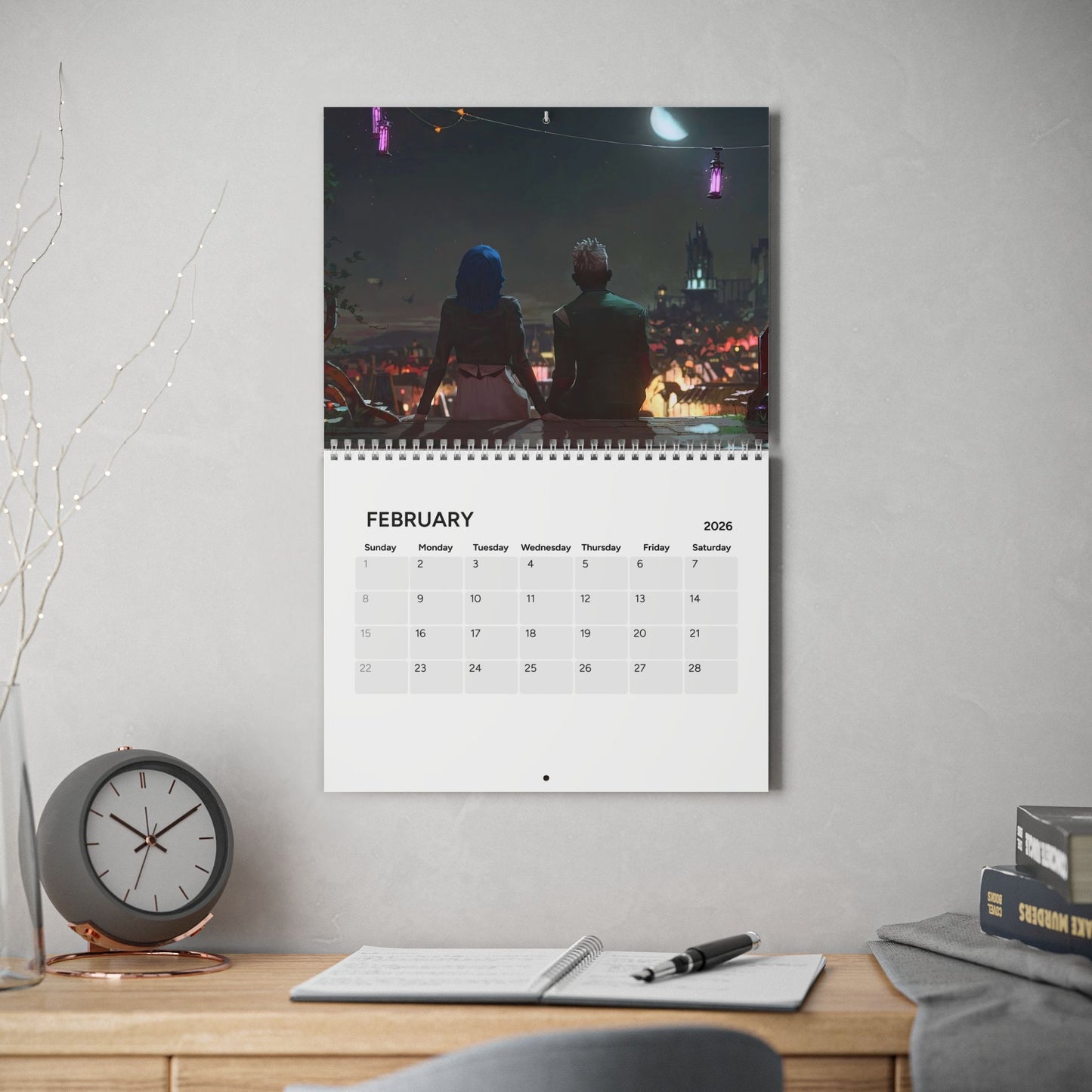 Anime Inspired Wall Calendar 2026