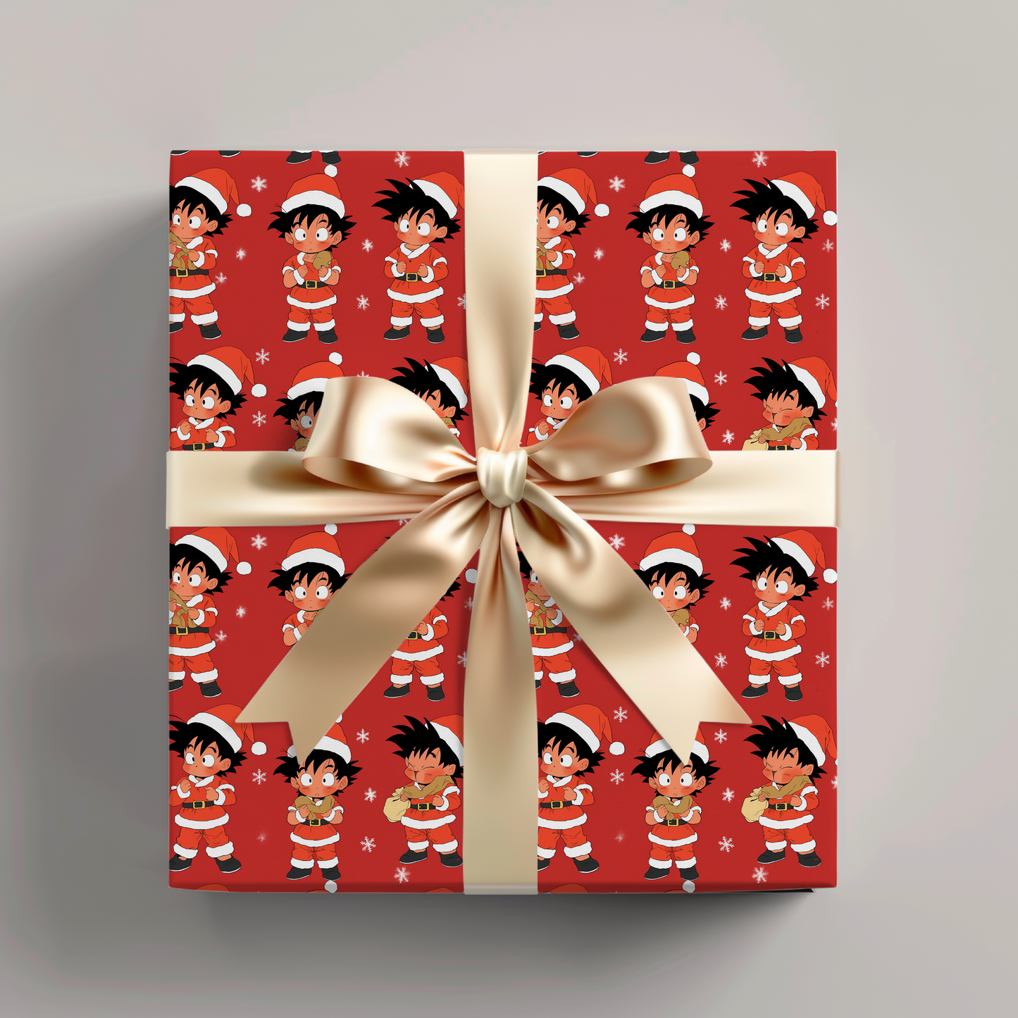 Anime Manga Dragonball Z San Goku Christmas Wrapping Papers, Holiday Gift Wrap, Gift for Kids, Unique Xmas Present, Festive Packaging