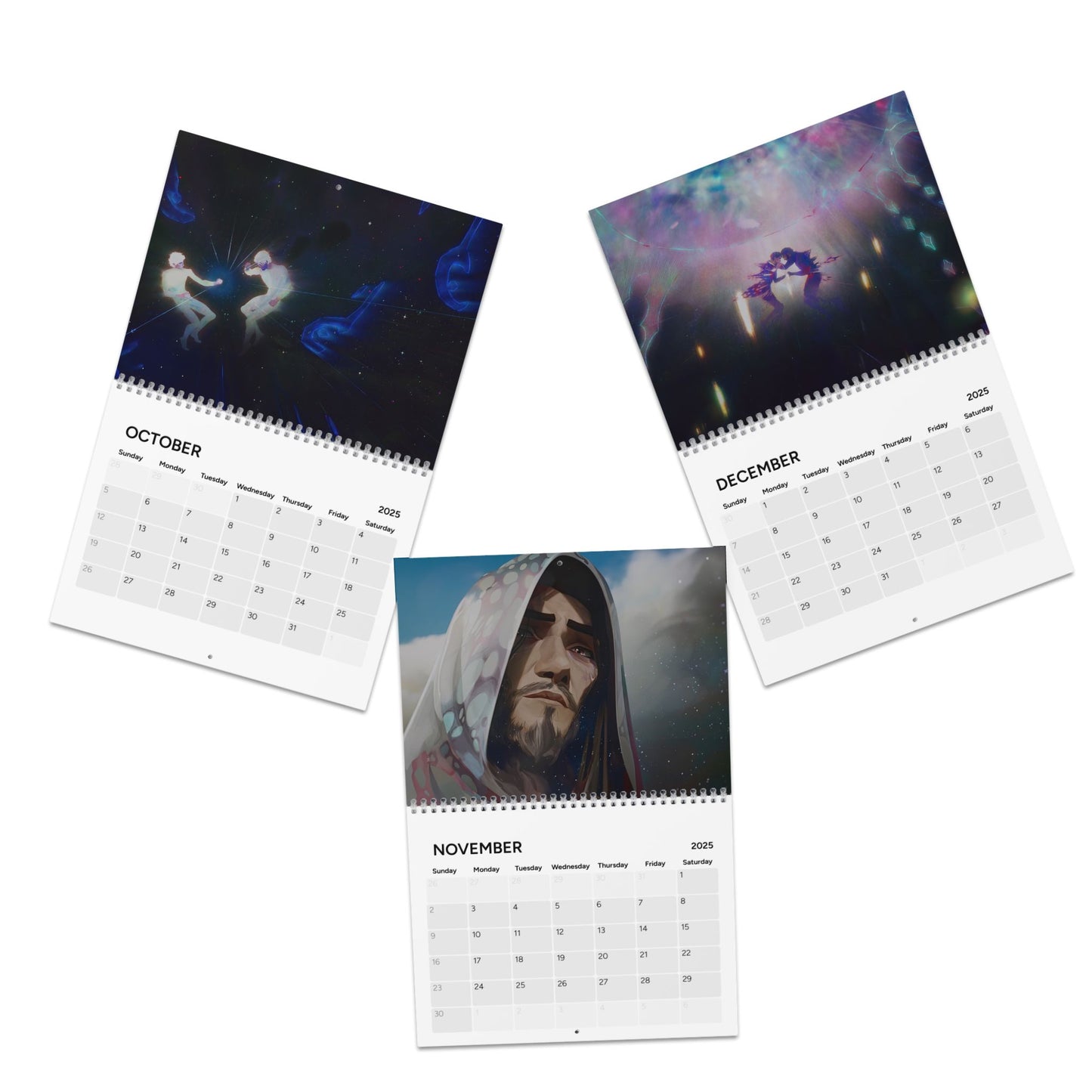 2025 Wall Calendar – Semi-Gloss Art Print, Seasonal Decorative Planner
