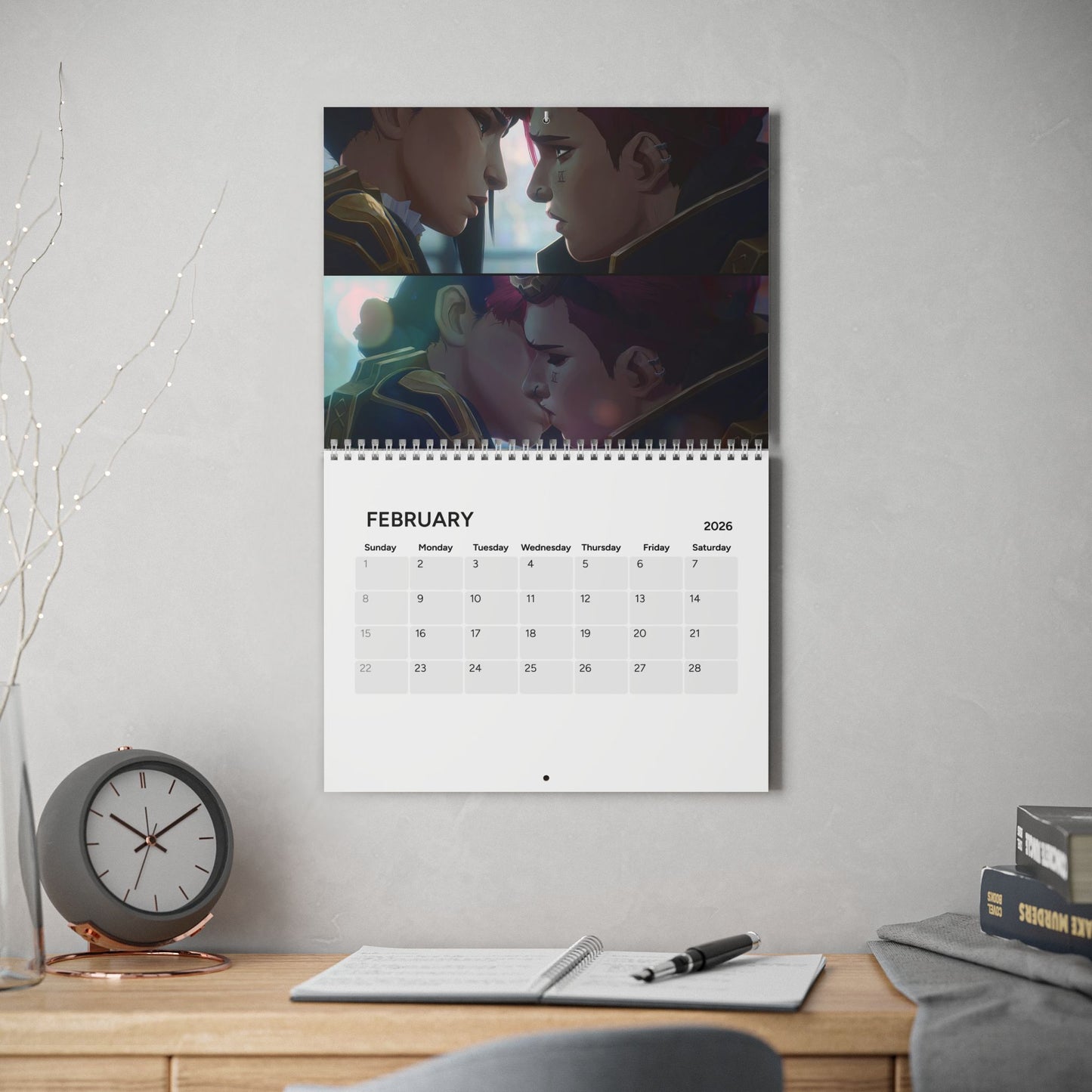 Anime Inspired Wall Calendar 2026