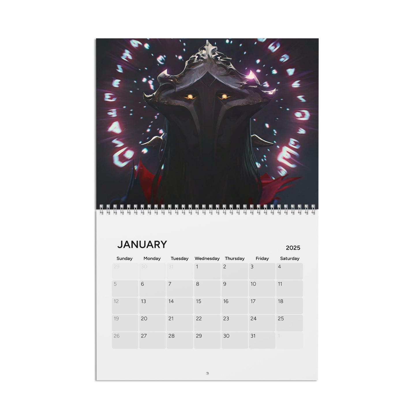 2025 Wall Calendar – Semi-Gloss Art Print, Seasonal Decorative Planner