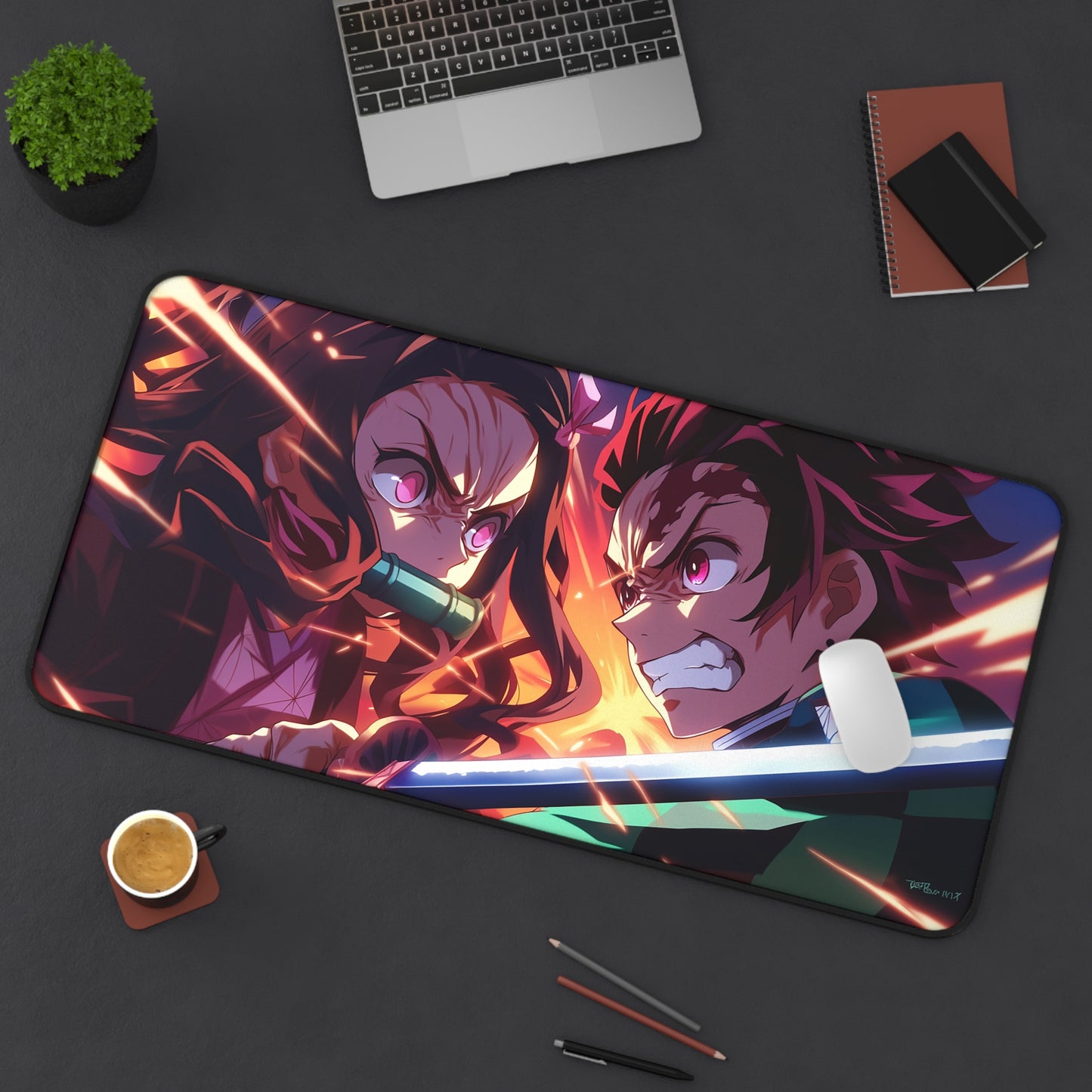 Oversized Desk Mat – Premium Neoprene with Non-Slip Base for Work & Gaming