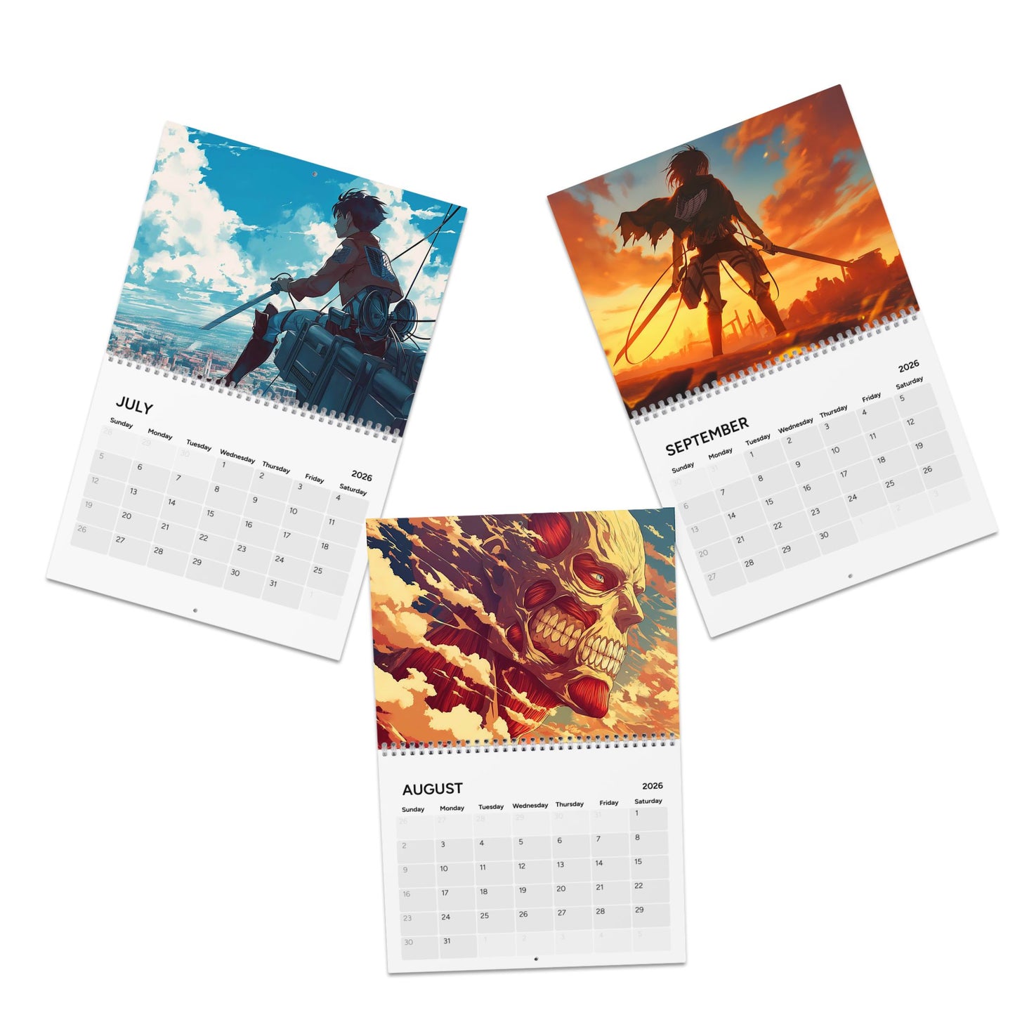 Anime Inspired Wall Calendar 2026