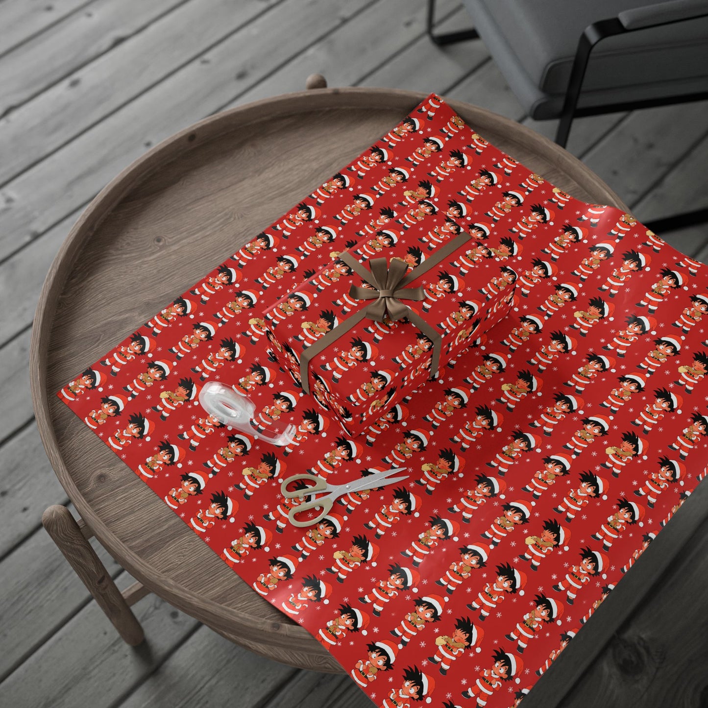 Anime Manga Dragonball Z San Goku Christmas Wrapping Papers, Holiday Gift Wrap, Gift for Kids, Unique Xmas Present, Festive Packaging