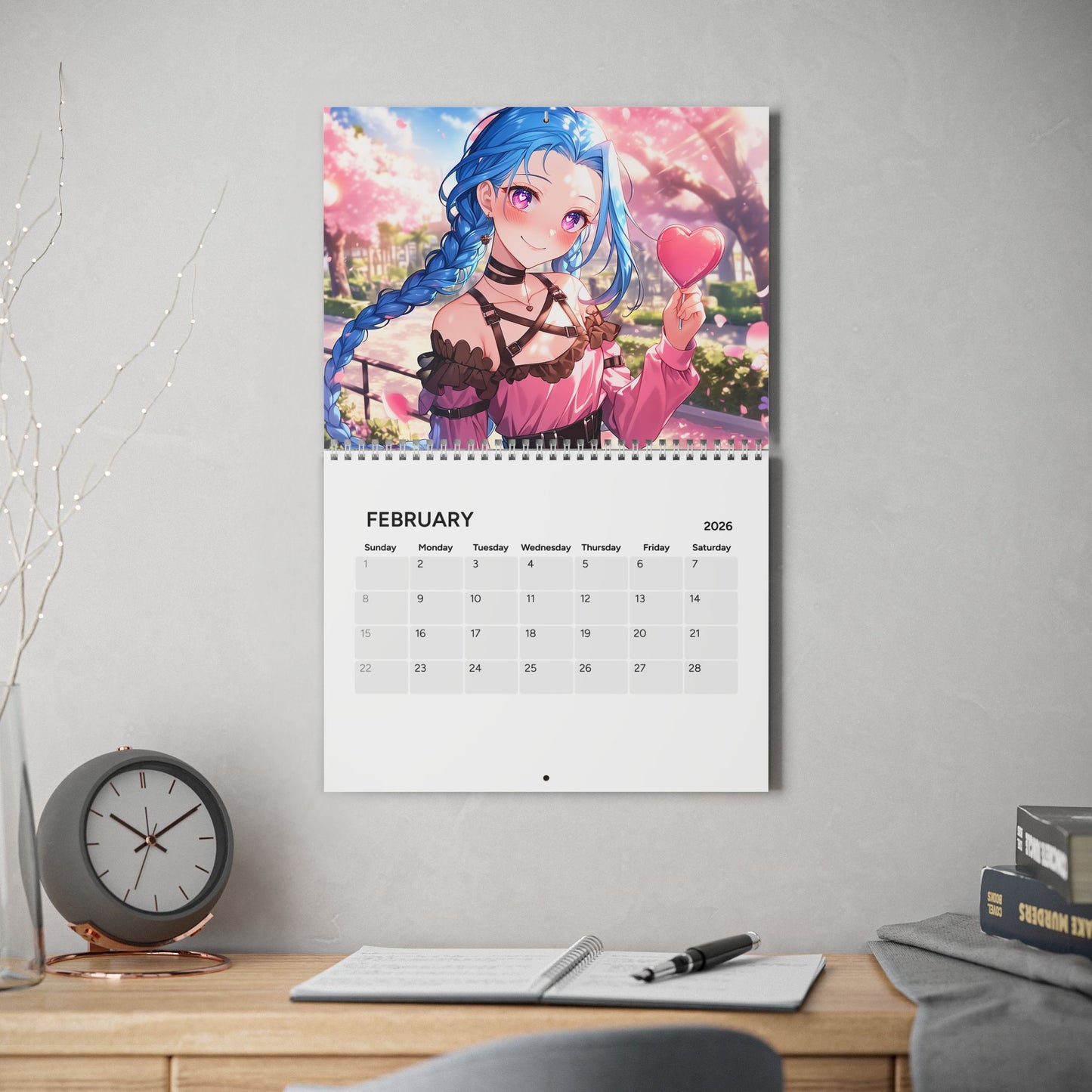 Jinx-inspired Wall Calendar 2026