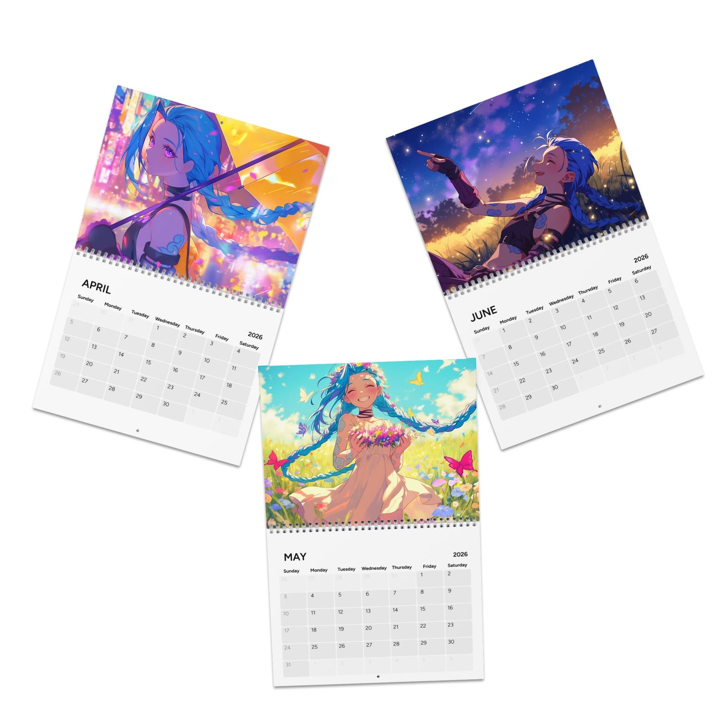 Jinx-inspired Wall Calendar 2026