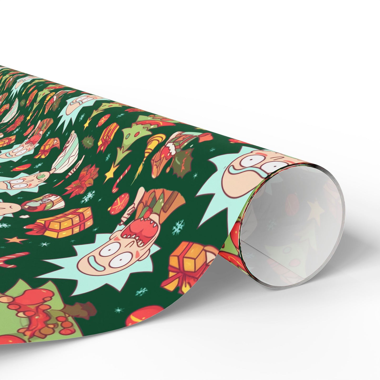 Christmas Rick and Morty Wrapping Papers - Funny Gift for Him, Boyfriend, Husband - Birthday, Father's Day, rick, joke wrapping paper