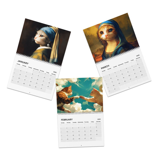 2025 Wall Calendar – Cat portrait - Cute & Stylish Decorative Planner