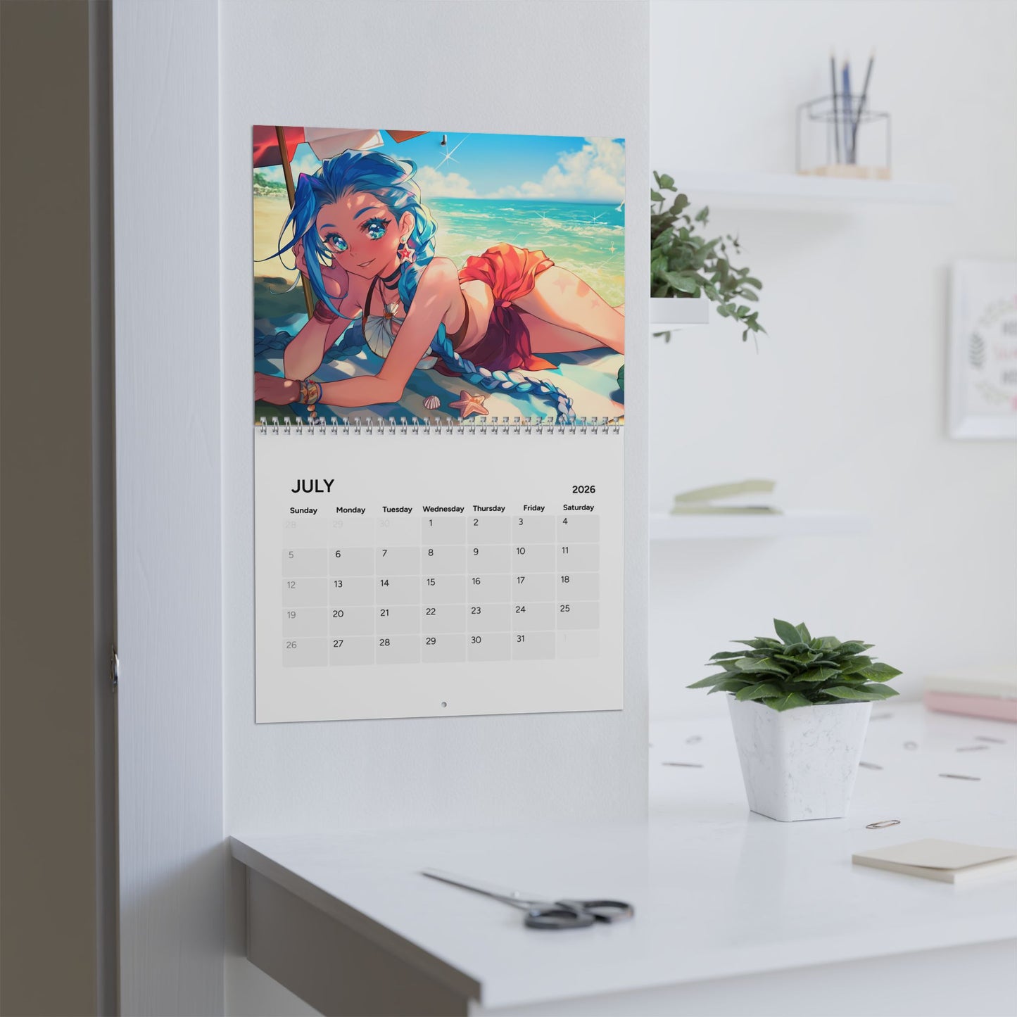 Jinx-inspired Wall Calendar 2026