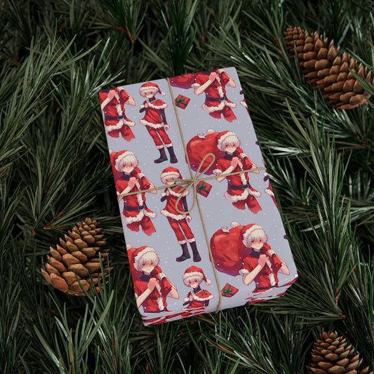 Anime Wrapping Papers, Tokyo Ghoul Ken Kaneki Christmas Gift Wrap, Otaku Holiday Season Manga Design, Weeb Decorative Paper, Festive Anime