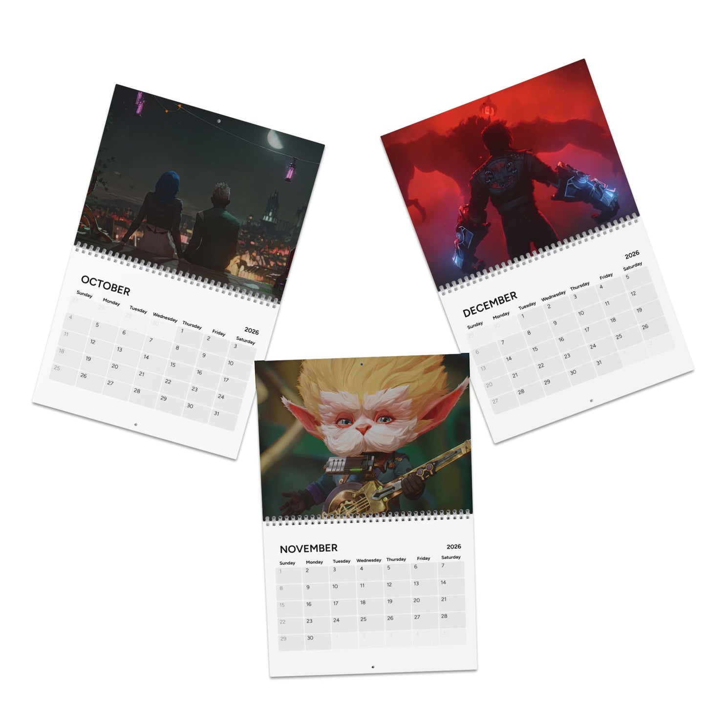 Anime Inspired Wall Calendar 2026