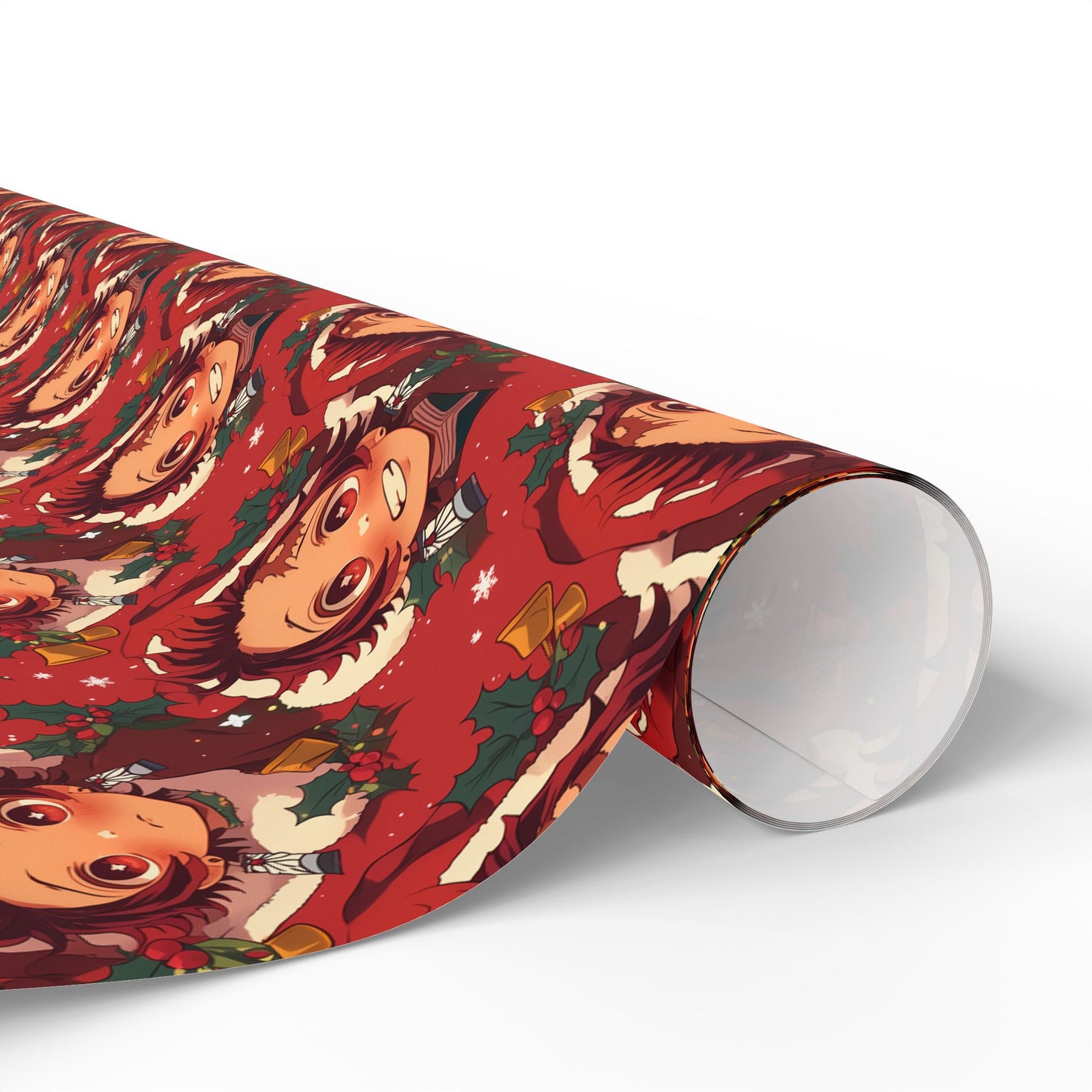 Demon Slayer Wrapping paper, Holiday Gift Wrap, Gift Wrap Christmas, Seasonal Gift Wrap, anime wrapping paper, red manga gift wrap