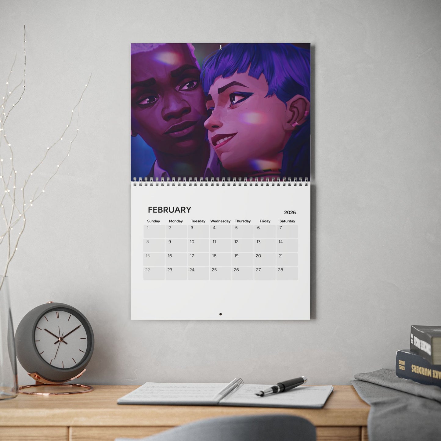 Anime Inspired Wall Calendar 2026