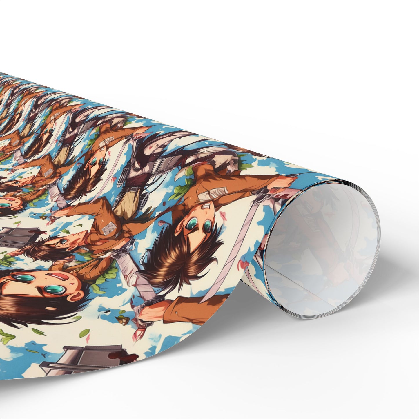 Attack on Titan Gift Wrapping Papers, Levi & Eren, Trendy AOT Anime  Christmas Wrap, Anime Lover Holiday Packaging, Otaku Gift Wrap