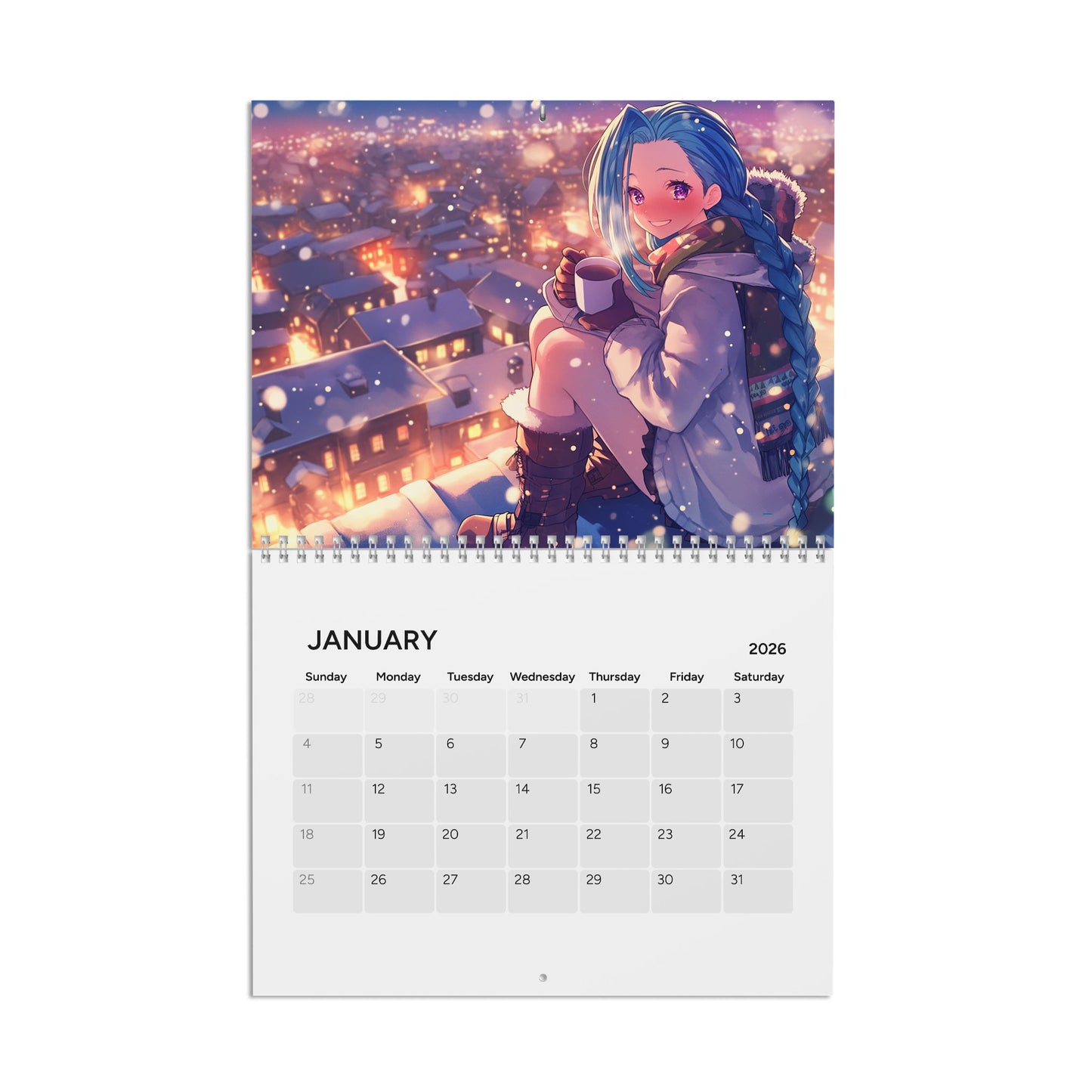 Jinx-inspired Wall Calendar 2026