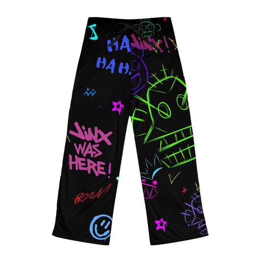 Women’s Relaxed Fit Pajama Pants – All-Over Print