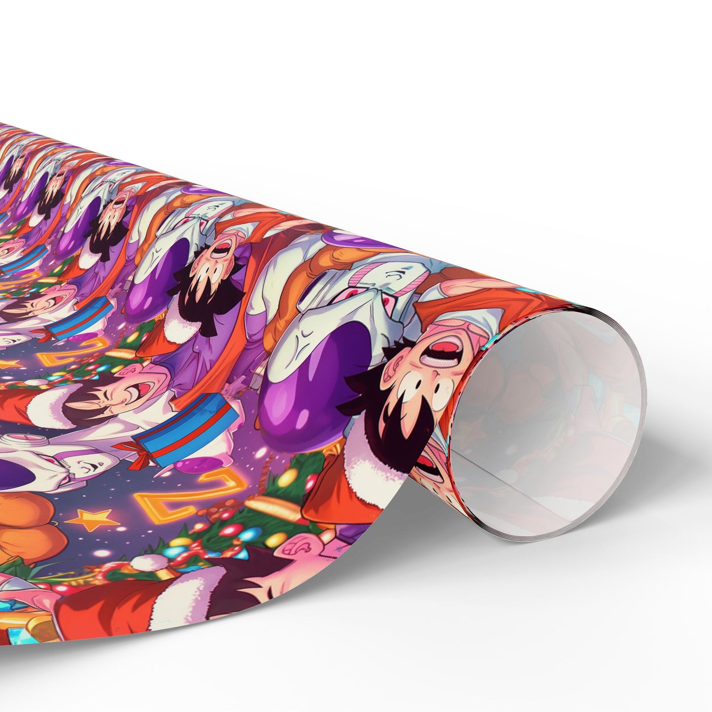 Anime Manga Dragonball Z San Goku Frieza Christmas Wrapping Papers, Holiday Gift Wrap, Gift for Kids, Unique Xmas Present, Festive Packaging