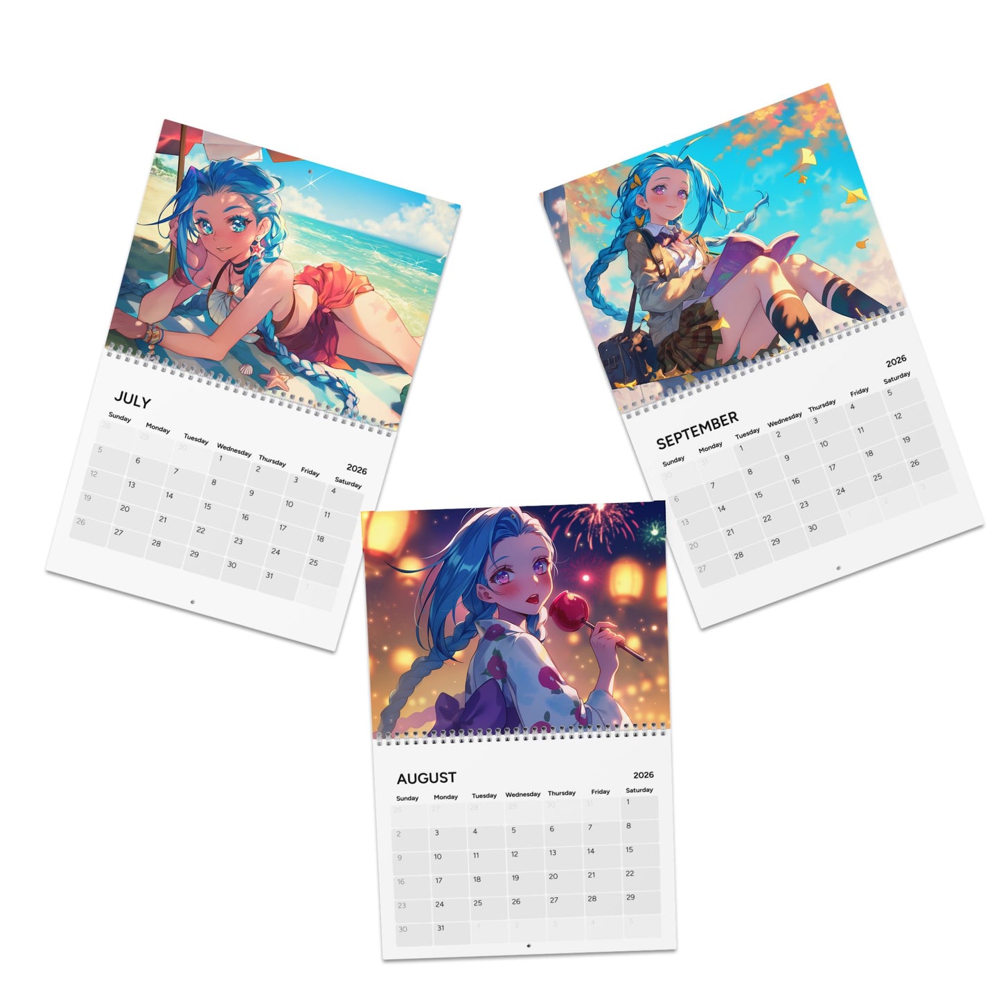 Jinx-inspired Wall Calendar 2026