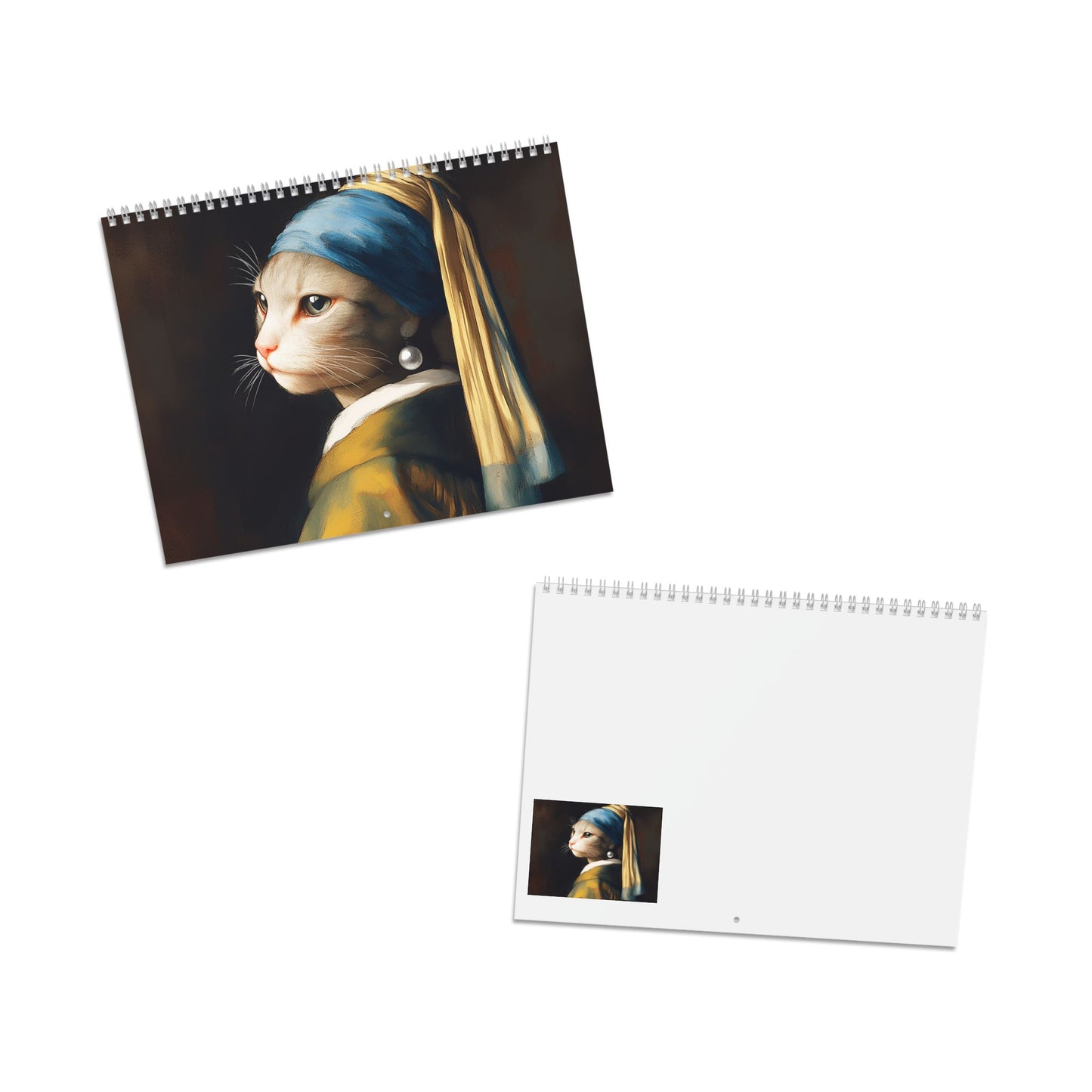 2025 Wall Calendar – Cat portrait - Cute & Stylish Decorative Planner